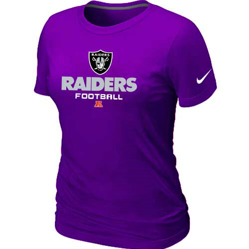 Women Okaland Raiders Purple T-Shirt