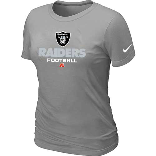 Women Okaland Raiders L.Grey T-Shirt