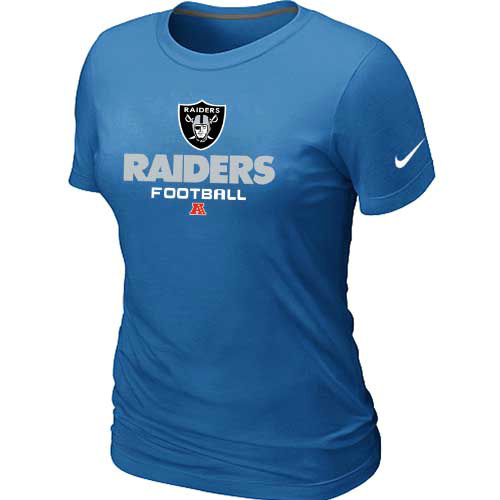 Women Okaland Raiders L.blue T-Shirt