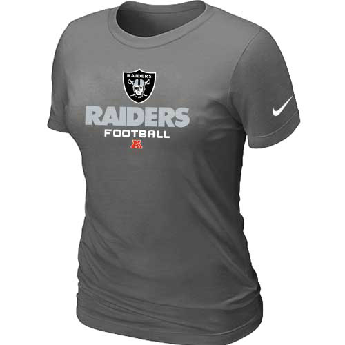 Women Okaland Raiders D.Grey T-Shirt