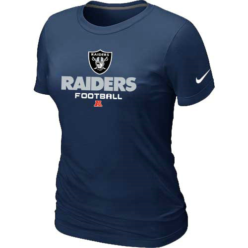 Women Okaland Raiders D.Blue T-Shirt