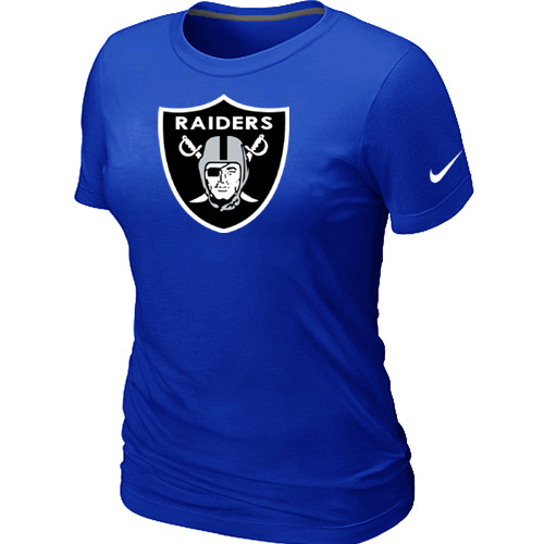 Women Okaland Raiders Blue T-Shirts