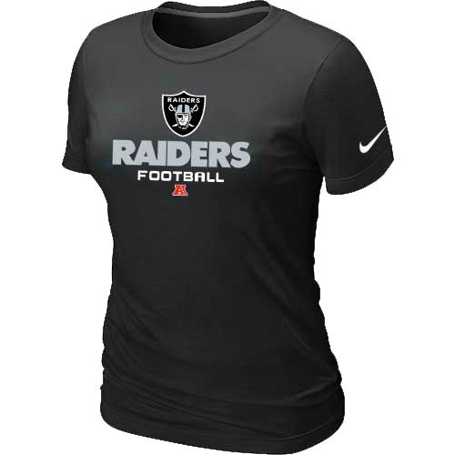 Women Okaland Raiders Black T-Shirt