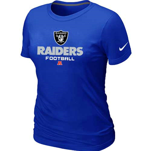 Women Okaland Raiders Blue T-Shirt