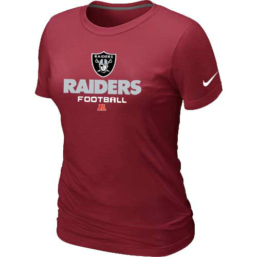 Women Okaland Raiders Red T-Shirt