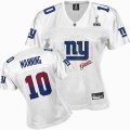 women new york giants #10 eli manning 2011 fem fan jersey 2012 super bowl xlvi jersey white