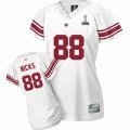 # women new york giants #88 hakeem nicks white women 2012 super bowl xlvi jersey white