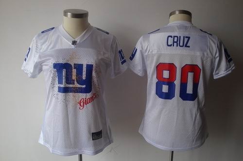 2011 women fem fan jersey new york giants 80 victor cruz white jersey