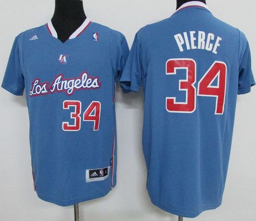 Clippers #34 Paul Pierce Light Blue Pride Swingman Stitched NBA Jersey