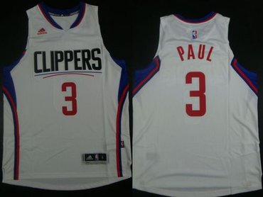 Los Angeles Clippers #3 Chris Paul White Revolution 30 Stitched NBA Jersey