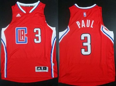 Los Angeles Clippers #3 Chris Paul Red Revolution 30 Stitched NBA Jersey