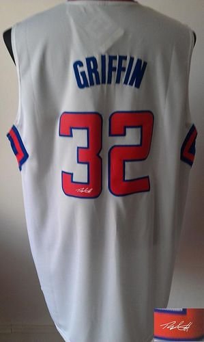 Los Angeles Clippers Revolution 30 Autographed #32 Blake Griffin White Stitched NBA Jersey