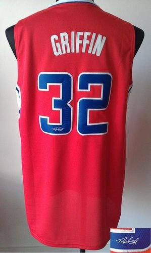 Los Angeles Clippers Revolution 30 Autographed #32 Blake Griffin Red Stitched NBA Jersey