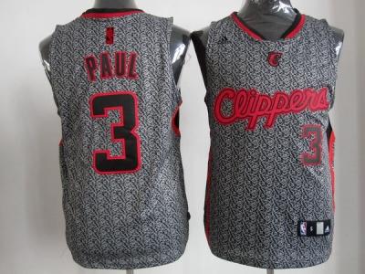 nba los angeles clippers #3 paul grey(static fashion swingman)