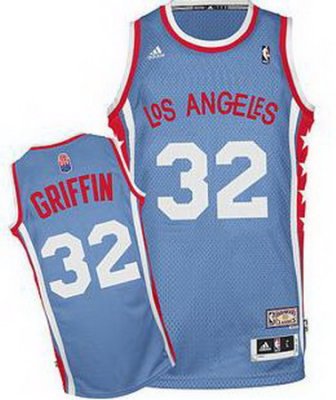 Los Angeles Clippers #32 Blake Griffin Blue ABA Hardwood Classic Swingman Jersey