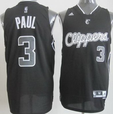 Revolution 30 Los Angeles Clippers #3 Chris Paul Black Swingman NBA Jerseys