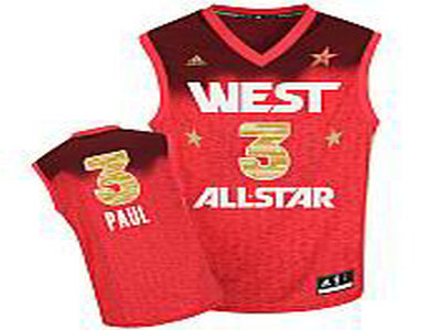 Los Angeles Clippers 3 Chris Paul All-Star 2012 Western red jerseys