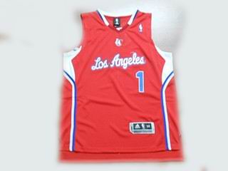 Los Angeles Clippers 1 Chauncey Billups red jerseys