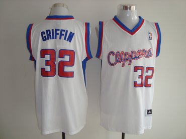 Los Angeles Clippers 32 Blake Griffin White Jerseys