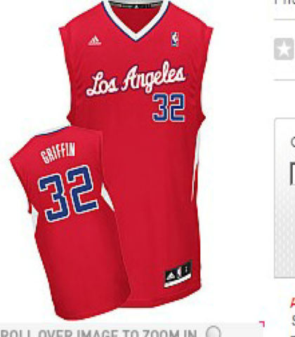 Los Angeles Clippers Blake Griffin New Revolution 30 Road Jersey