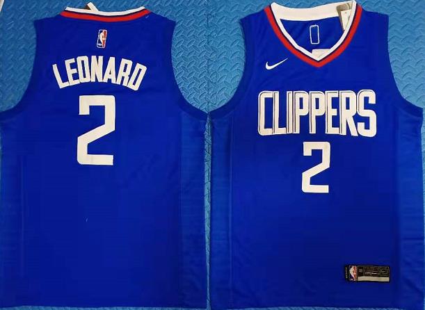 Clippers 2 Kawhi Leonard Blue Nike Swingman Jersey