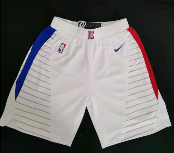 Clippers White Swingman Shorts