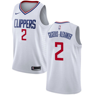 Nike Clippers #2 Shai Gilgeous-Alexander White NBA Swingman Association Edition Jersey