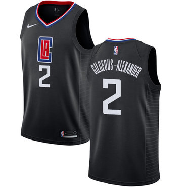 Nike Clippers #2 Shai Gilgeous-Alexander Black NBA Swingman Statement Edition Jersey