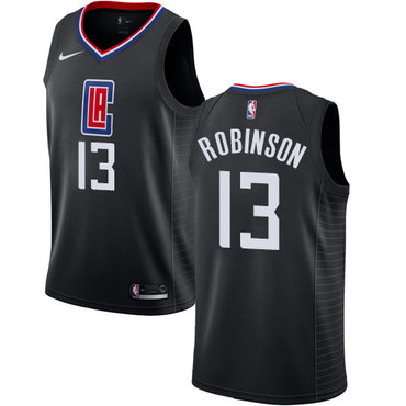 Nike Clippers #13 Jerome Robinson Black NBA Swingman Statement Edition Jersey