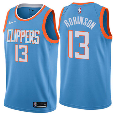 Nike Clippers #13 Jerome Robinson Blue NBA Swingman City Edition Jersey