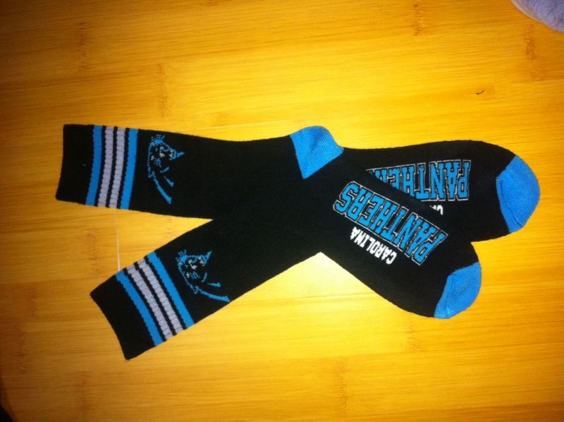 Panthers Team Logo Black NFL Socks