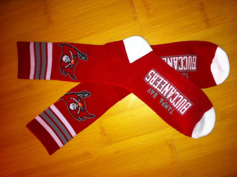 Buccaneers Team Logo Red NFL Socks