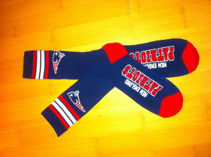 Patriots Team Logo Navy NFL Socks