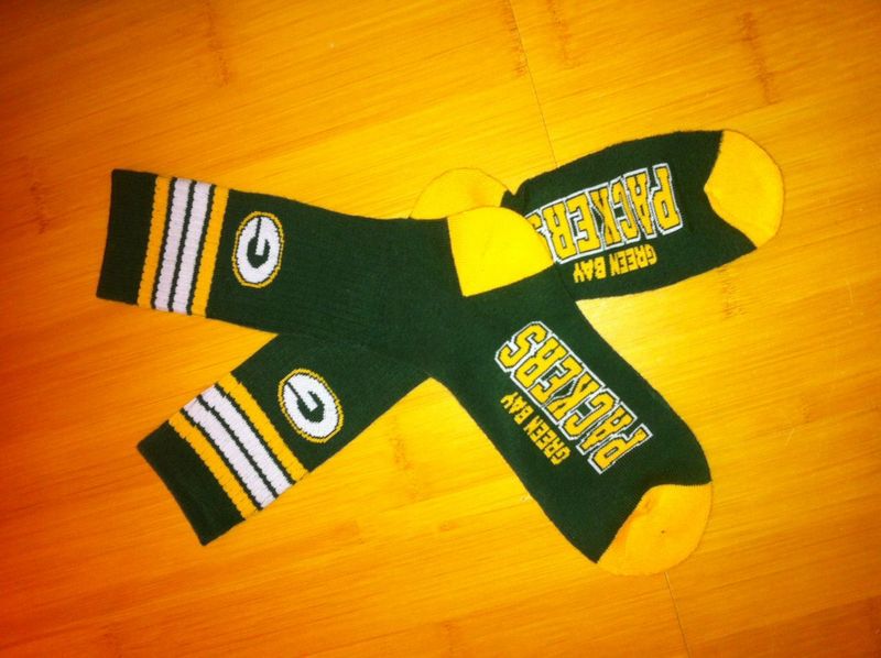 Packers Team Logo Green NFL Socks