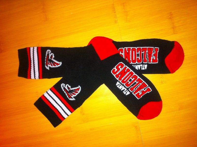 Falcons Team Logo Black NFL Socks