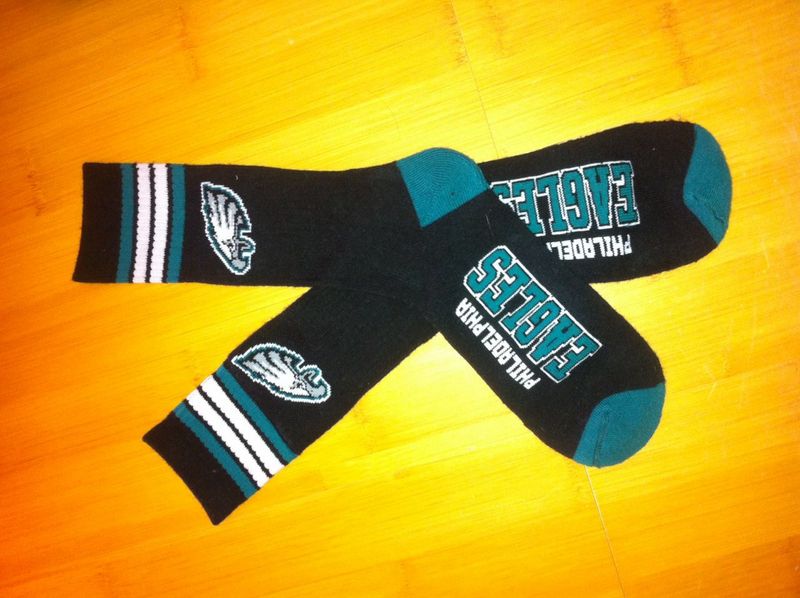 Eagles Team Logo Black NFL Socks