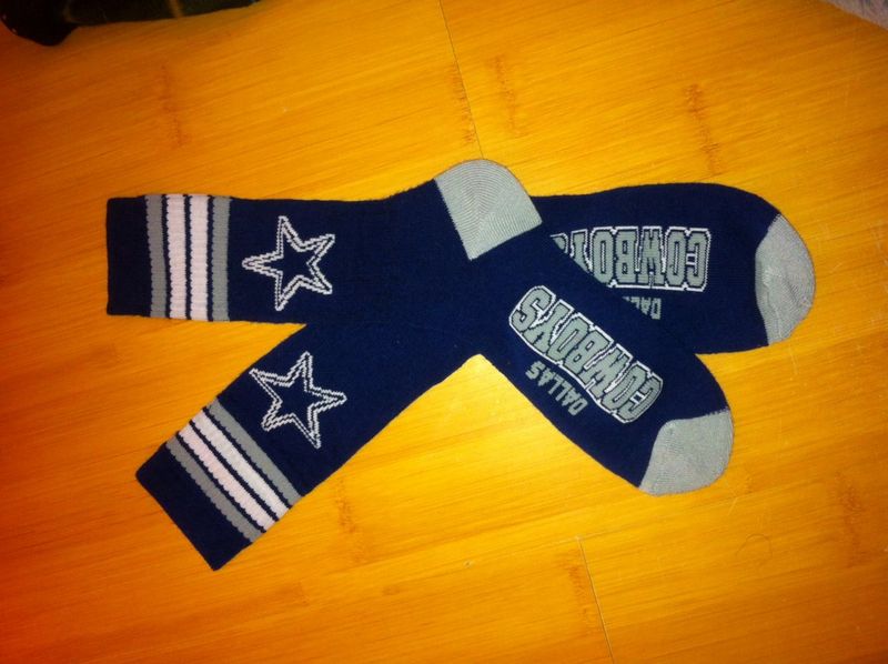 Cowboys Team Logo Blue NFL Socks