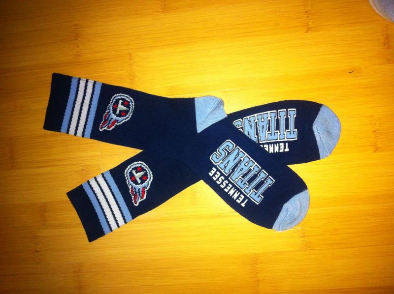 Titans Team Logo Navy NFL Socks