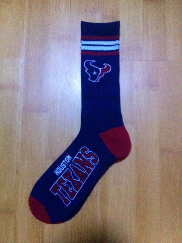 Texans Team Logo Blue NFL Socks