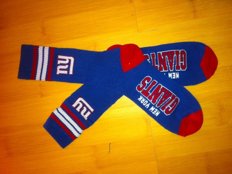 Giants Team Logo Blue NFL Socks