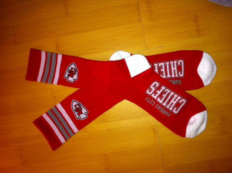 Chiefs Team Logo Red NFL Socks