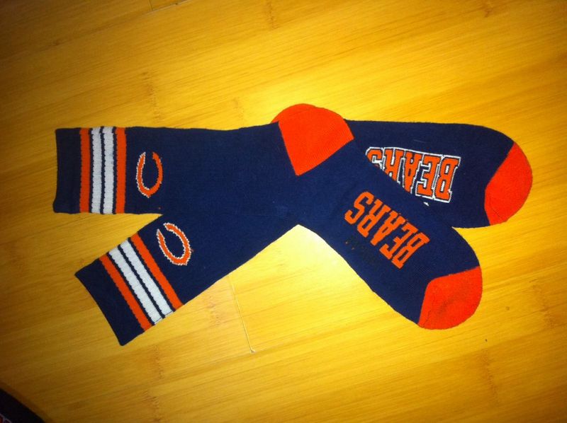 Bears Team Logo Navy NFL Socks