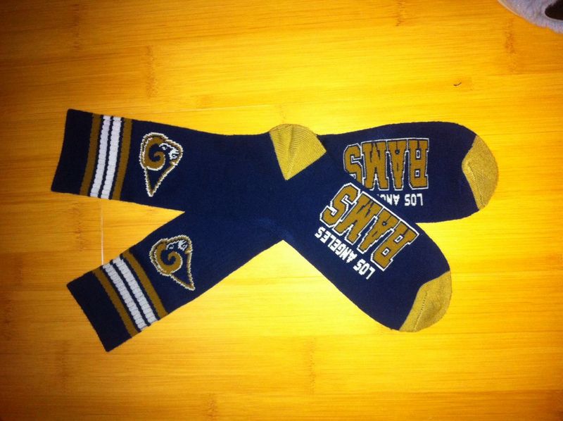 Rams Team Logo Navy NFL Socks