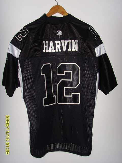 12& percy harvin black minnesota vikings jersey