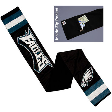 NFL Philadelphia Eagles Jersey Scarf With Zip Pocket