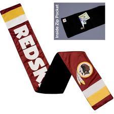 NFL Washington Redskins Jersey Scarf With Zip Pocket