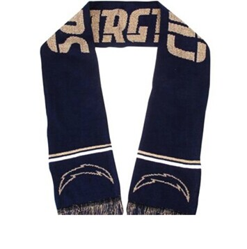 San Diego Chargers Navy Blue Metallic Thread Scarf