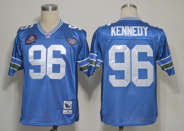 2012 Hall Of Fame Seattle Seahawks 96 Cortez Kennedy Blue Jerseys