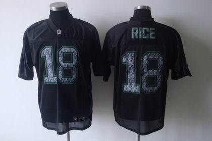 seattle seahawks18 sidney rice black sideline united