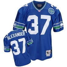 seattle seahawks 37 alexander blue throwback jersey